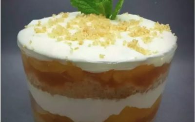 Cheesecake de melocotón