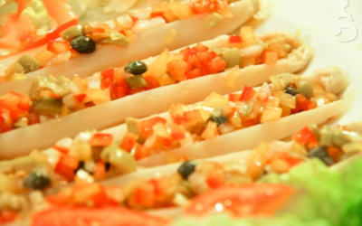 Espárragos rellenos