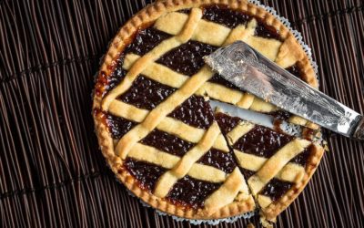 Tarta de mermelada de ciruelas