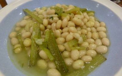 Alubias con borraja
