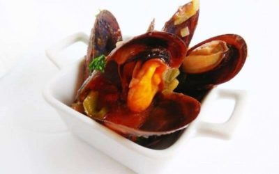 Mejillones con fritada Riojana