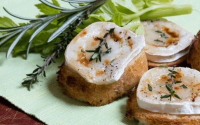 Tosta de Escalivada con Queso de Cabra