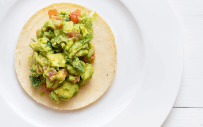 Tacos veganos de borraja y champiñón