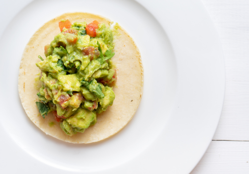 Tacos veganos de borraja y champiñón