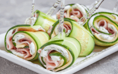 Rollitos de escaldivada con queso de cabra