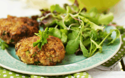 Croquetas de alubias con borraja y queso cremoso